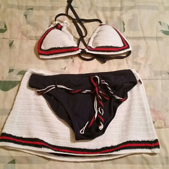 Tommy Hilfiger Other - NWOT Tommy Hilfiger crocheted swimsuit w/skirt